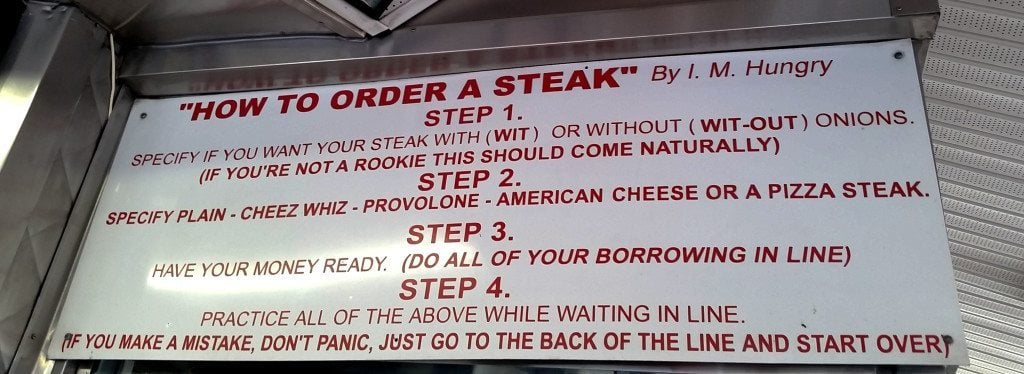 pats v sginos Philly Cheese Steaks