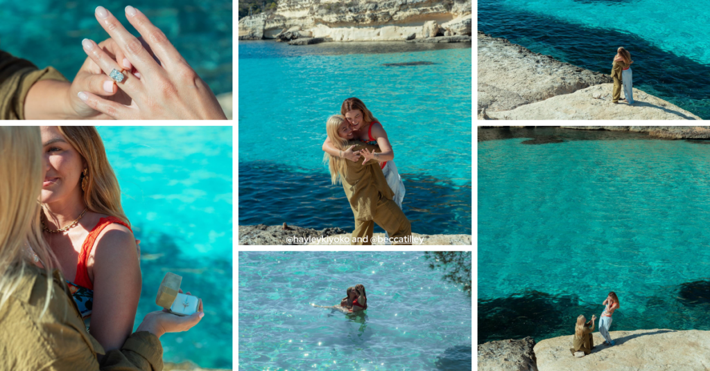 Hayley Kiyoko and Becca Tilley engagment in majorca spain