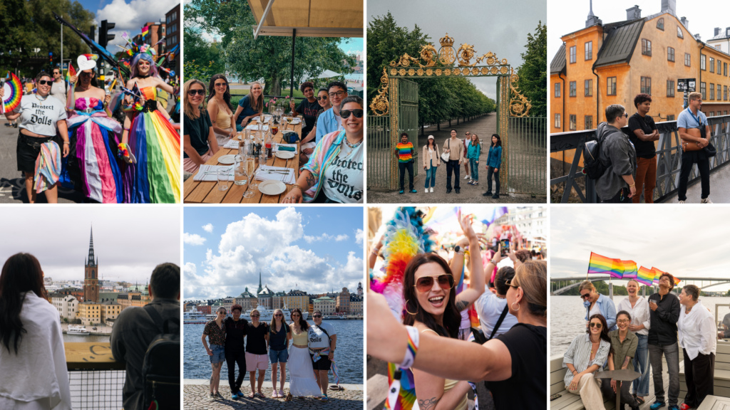 LGBTQ travelers throughout Stockholm, during Pride weekend