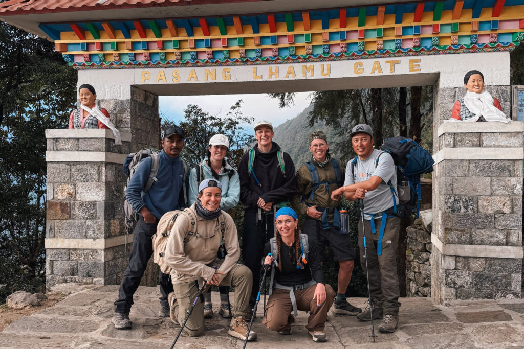 group of trekkers after completing the EBC trek
