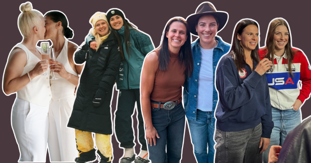 two lesbian couples who are competing in the 2026 Winter Olympics