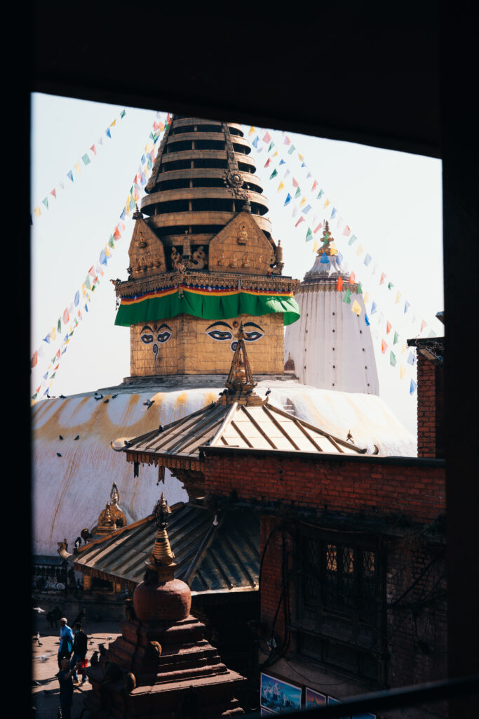 Swayambhunath (The Monkey Temple) in Kathmandu, Nepal 