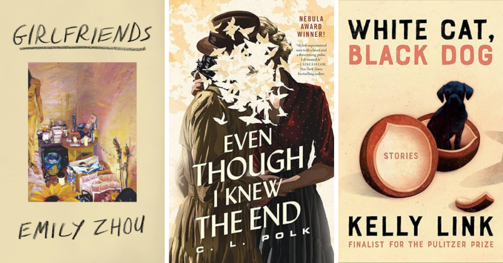 three covers of lesbian short stories