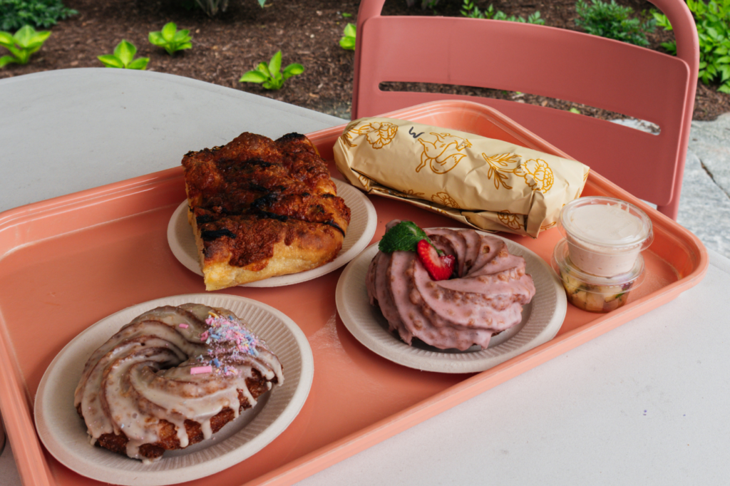 Bakery items from Farmer & the Bell in downtown Woodstock